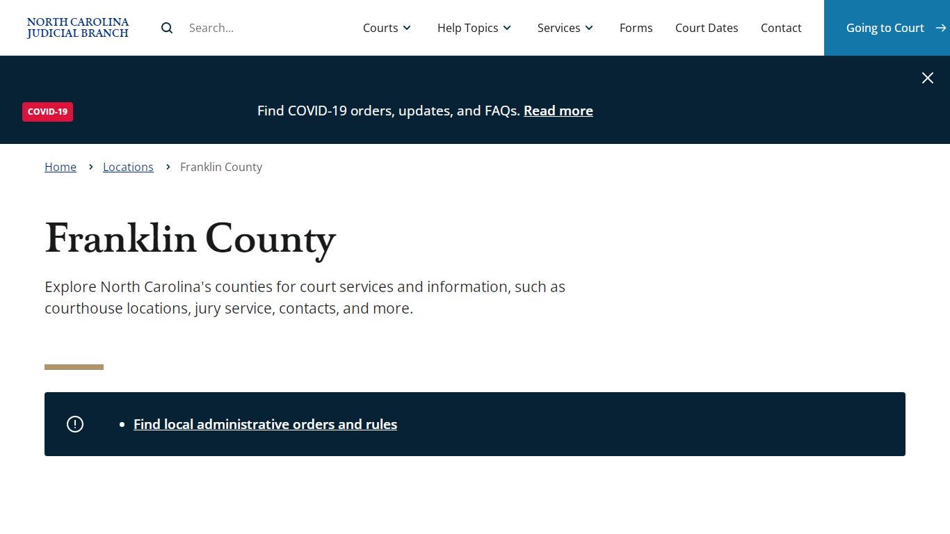 Franklin County | North Carolina Judicial Branch - NCcourts