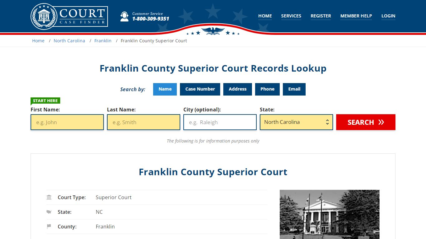 Franklin County Superior Court Records | Louisburg, Franklin County, NC ...